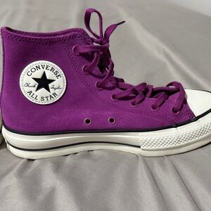 Converse Women's Bold Purple High-Tops